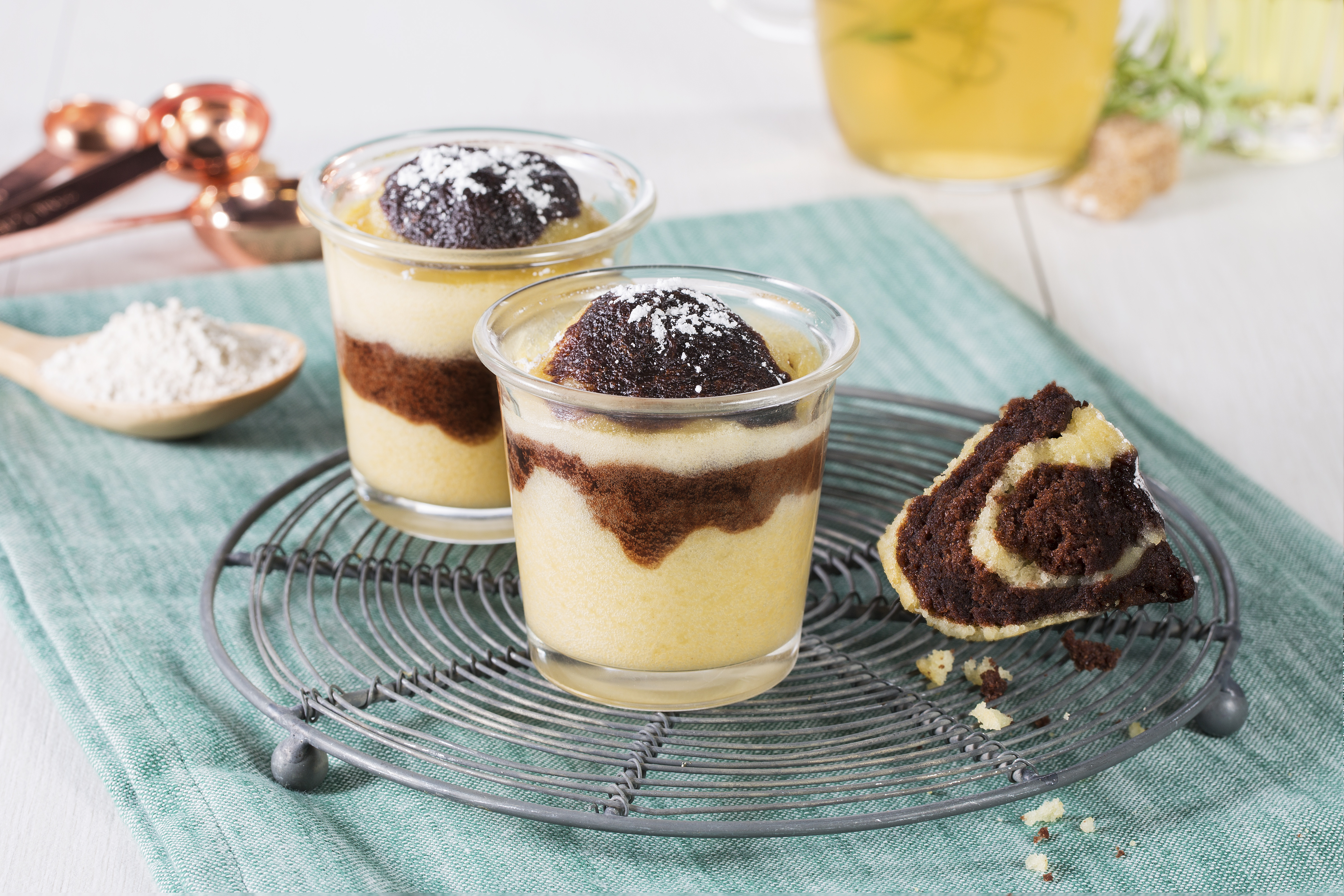 Tortino vaniglia e cioccolato