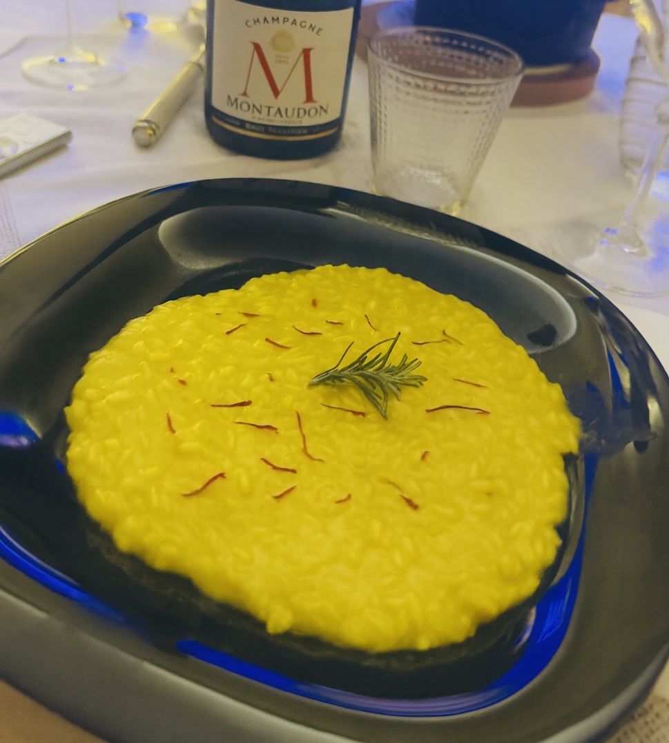 Risotto alla milanese con Raspadura