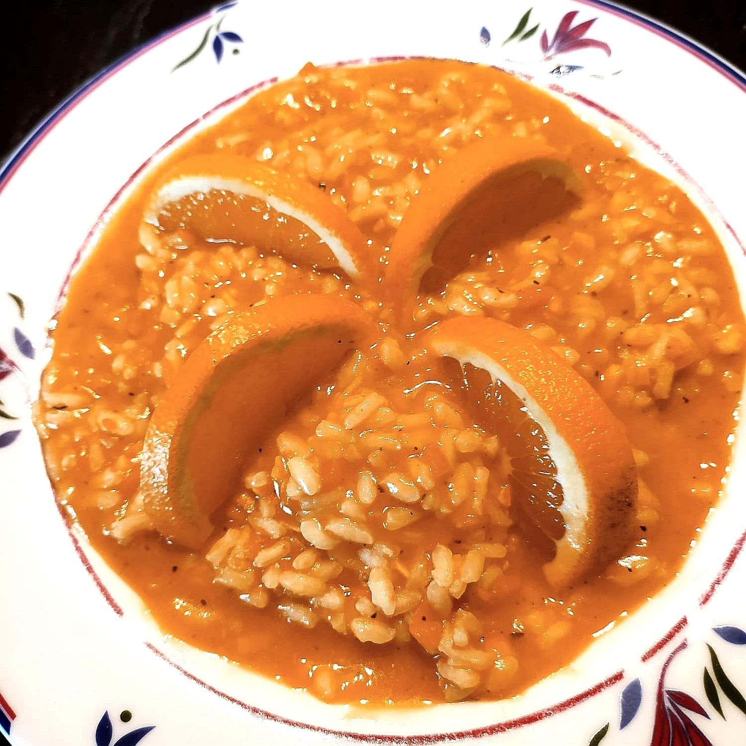 Risotto zucca e arancia
