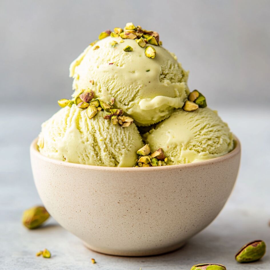 Helado de pistacho