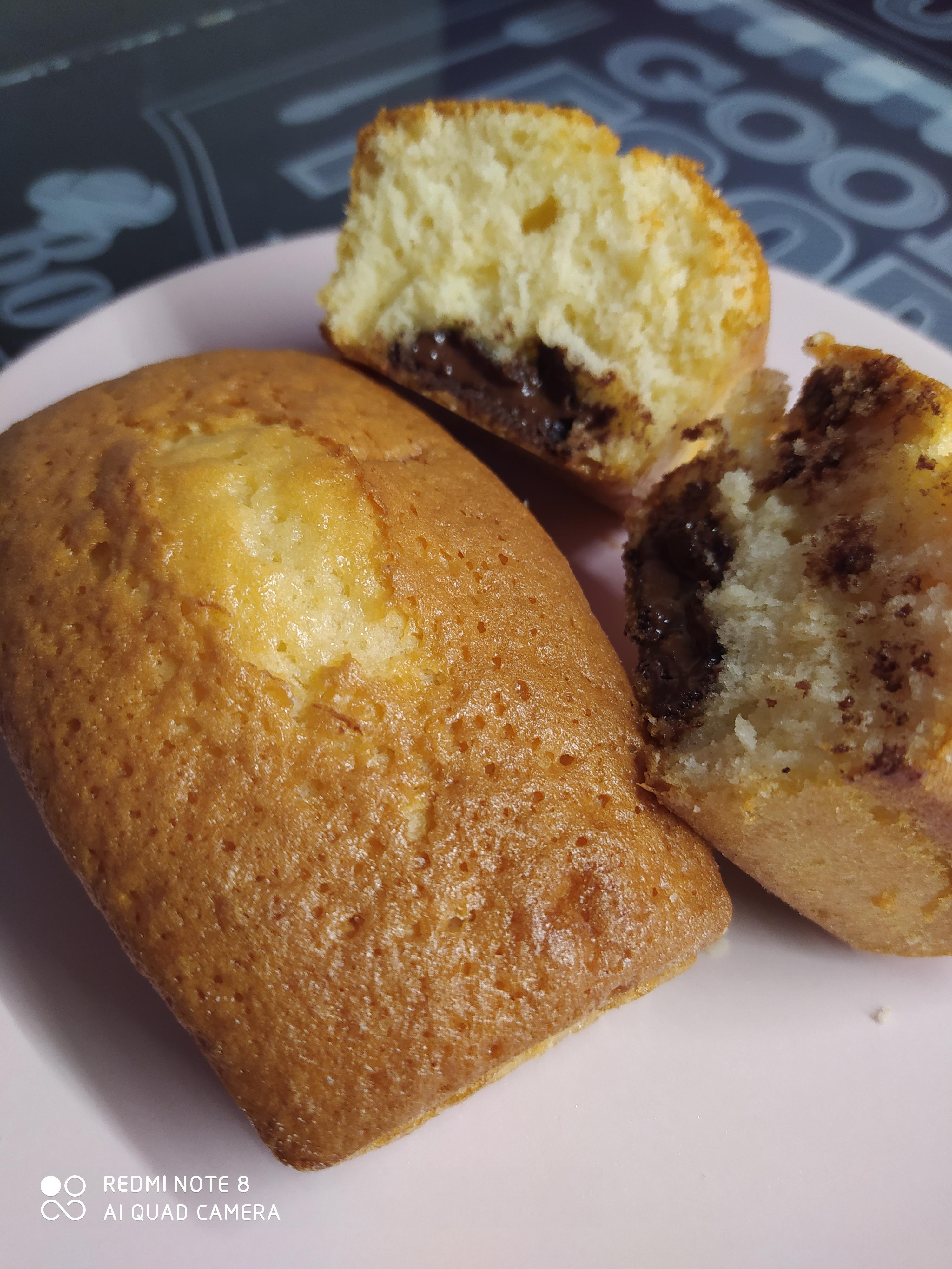 Bizcochitos de yogurt y chocolate