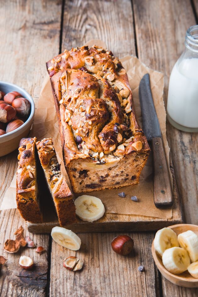 Bananencake met chocoladestukjes