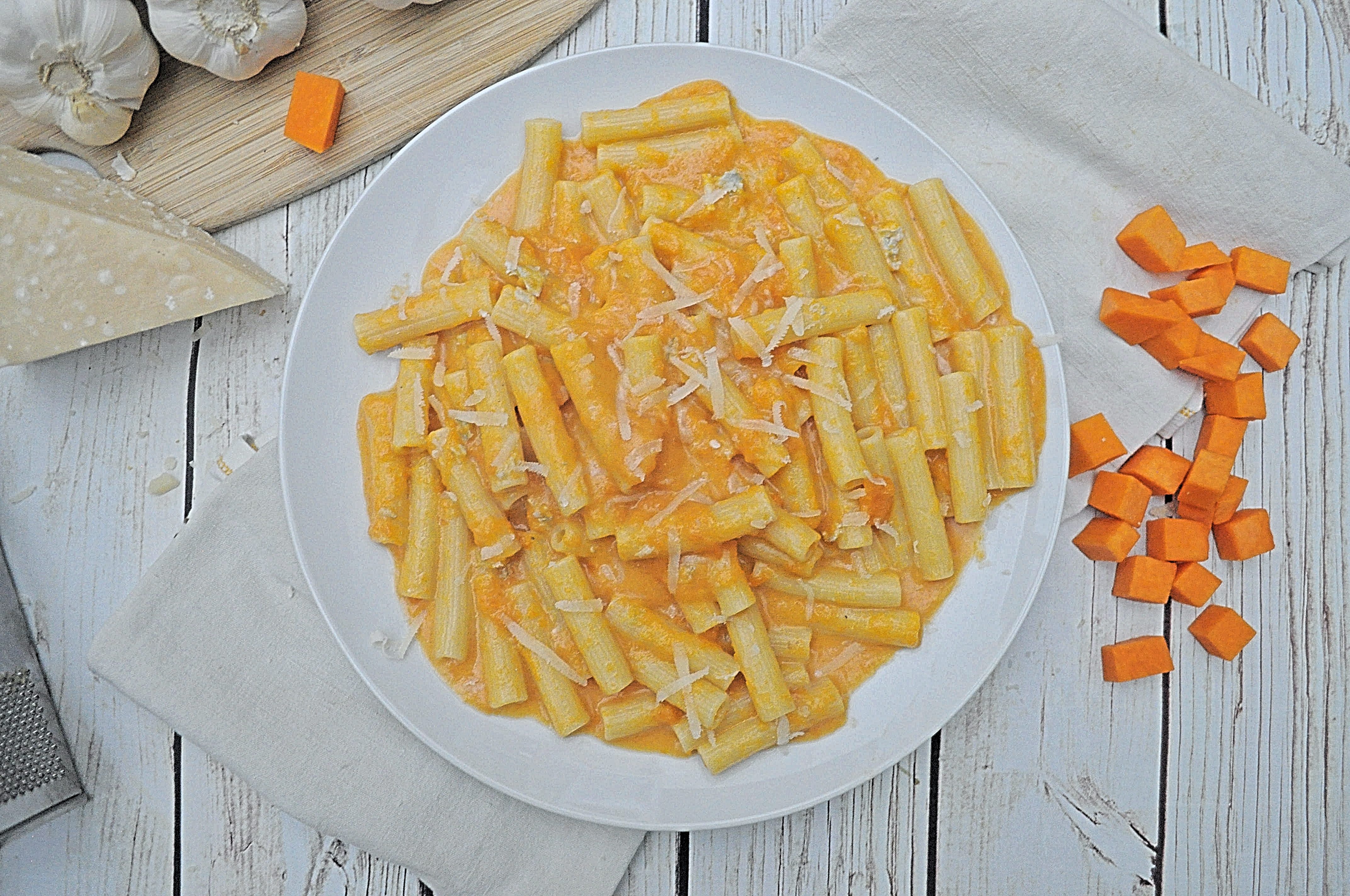 Pasta zucca e roqueforte