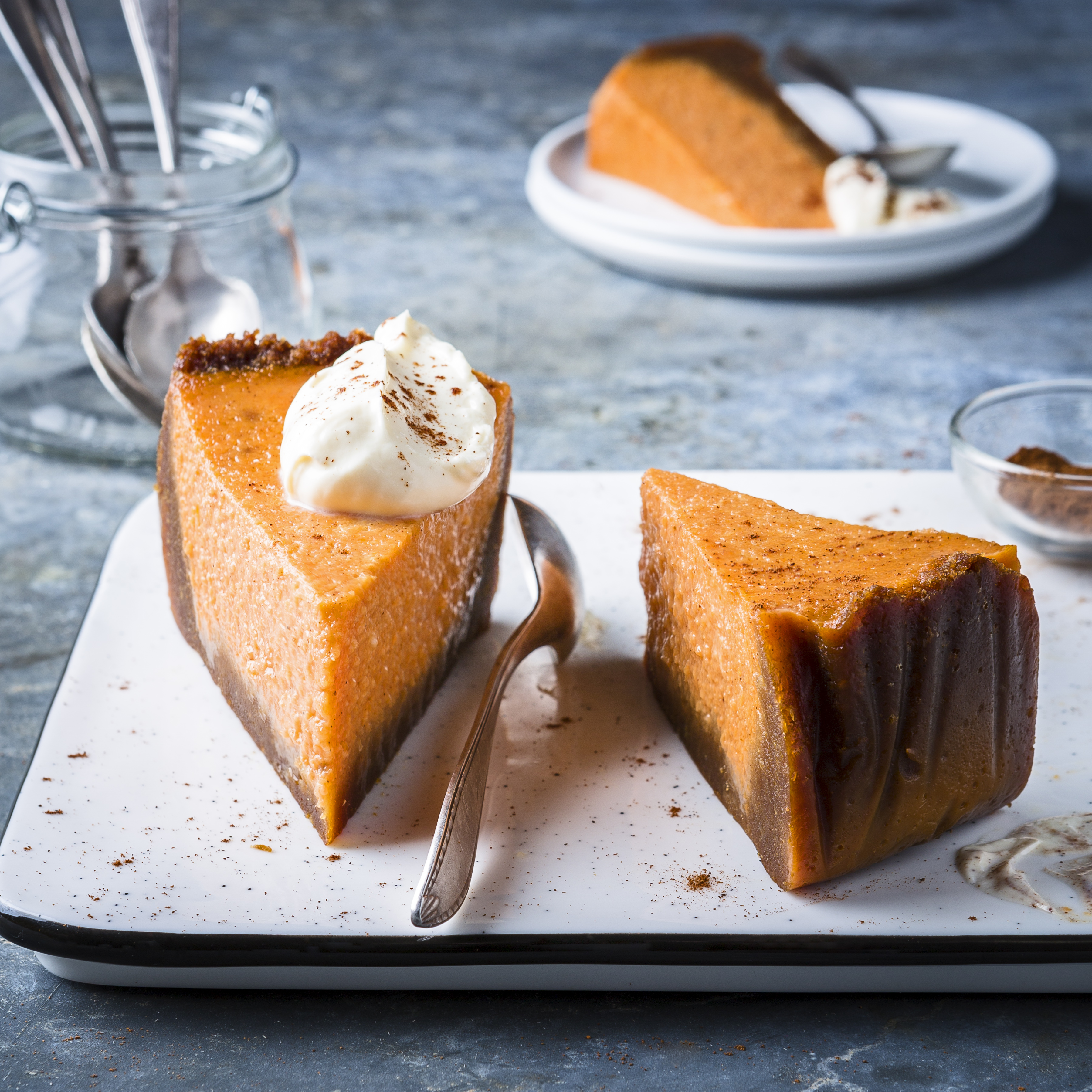 Tarta de queso con zanahoria y naranja
