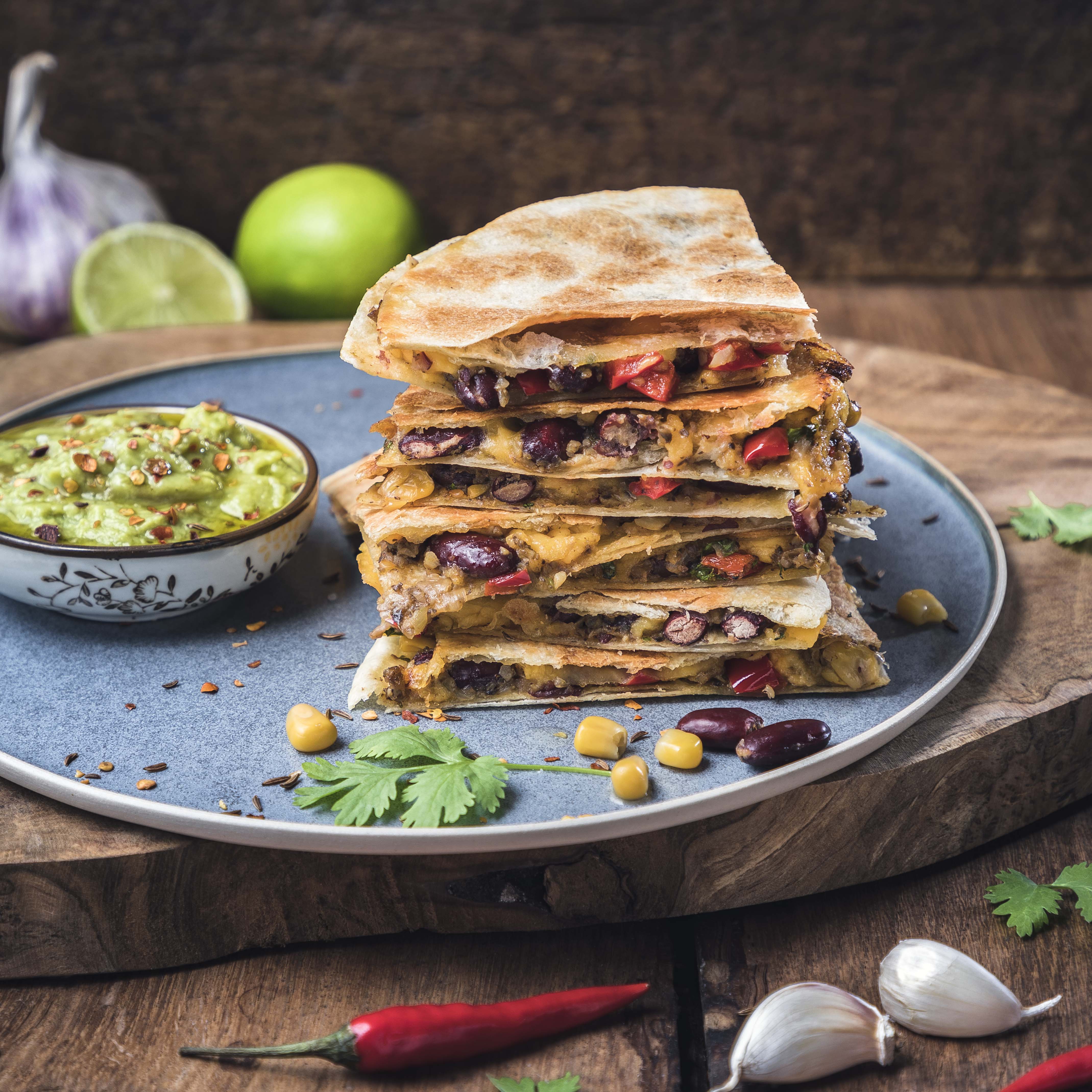 Quesadillas de frijoles