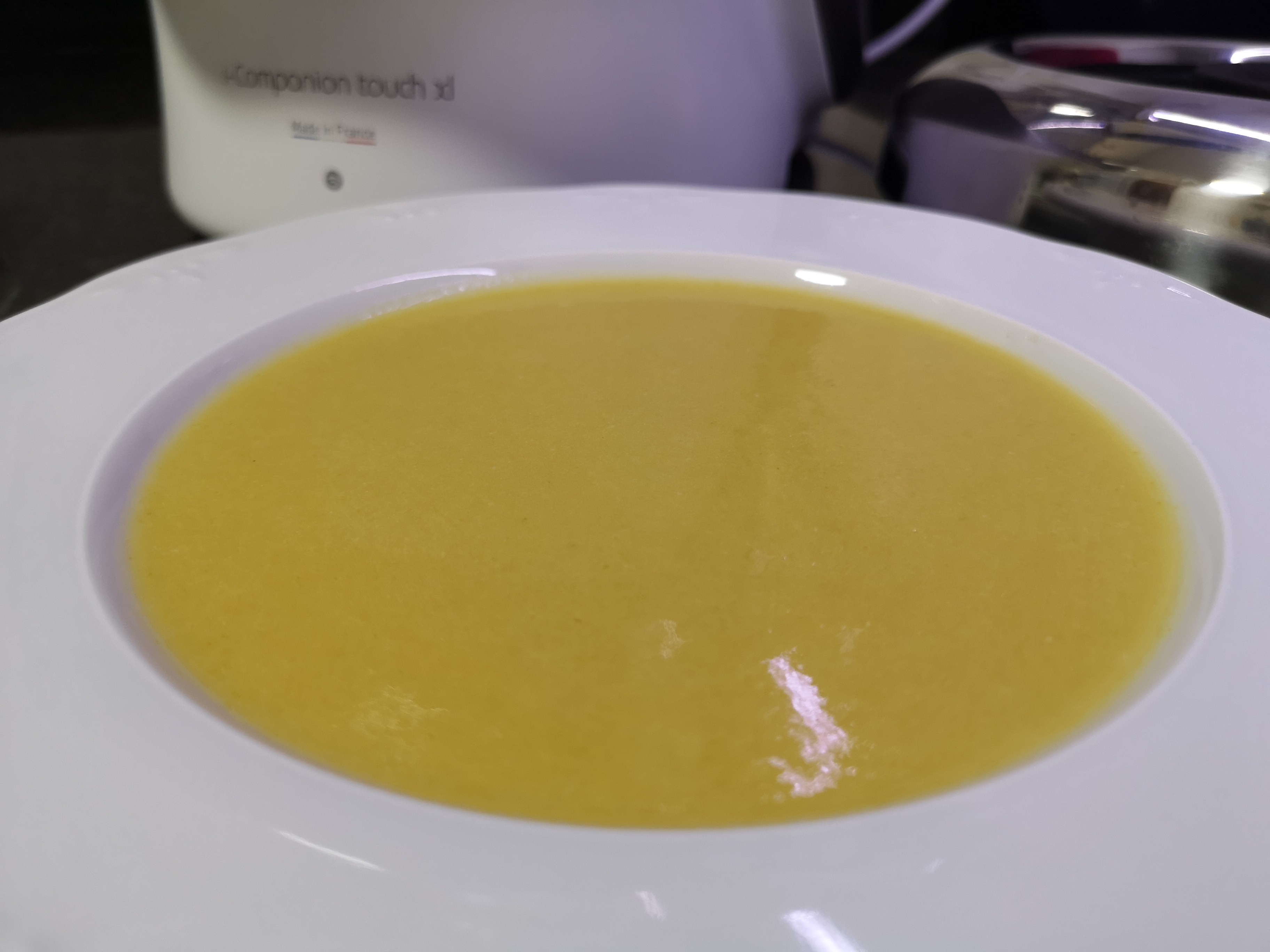 Puré de verduras y pescado