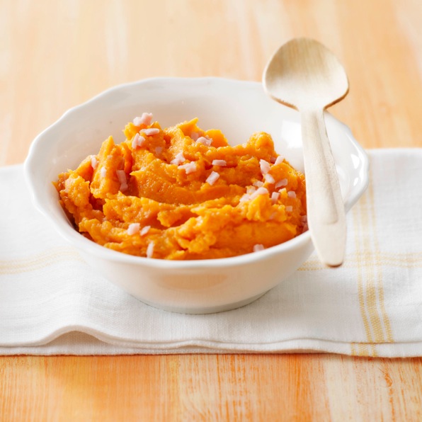 Puré de boniato y jamón