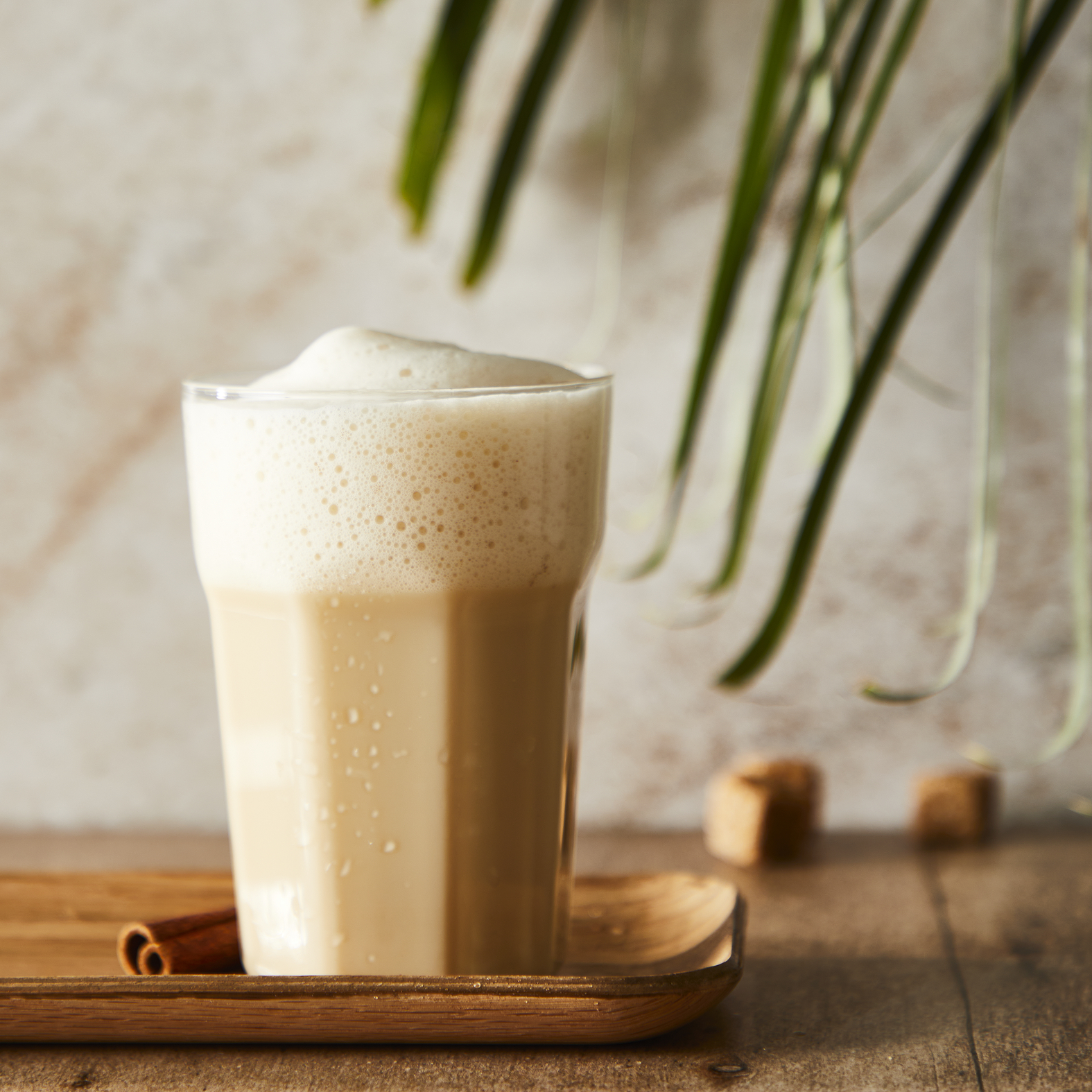 Chai latte helado