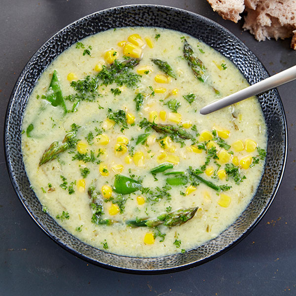 Spargel-Zitronen-Suppe